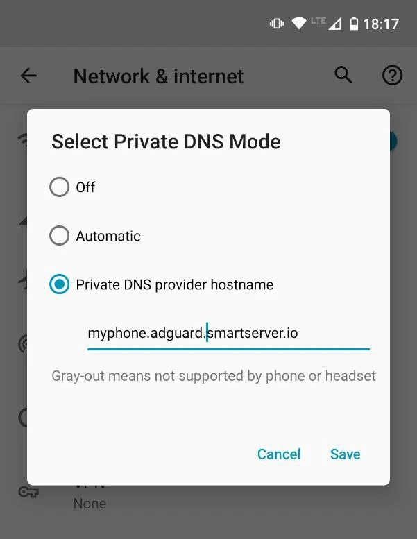 Adguard Private Dns