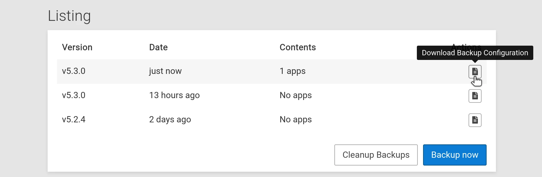 Download Configuration