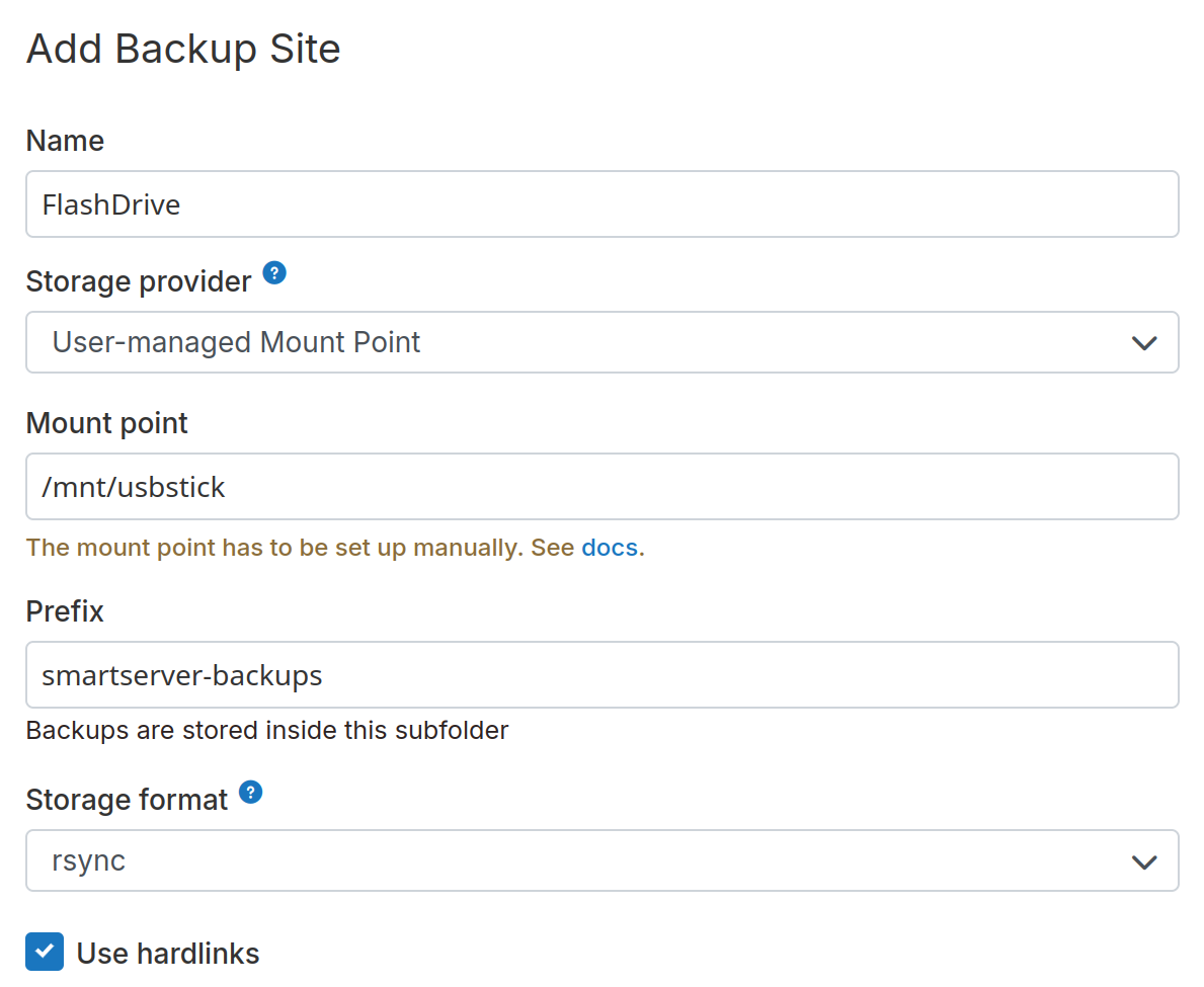 User-managed Mount Point