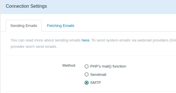 Smtp Settings