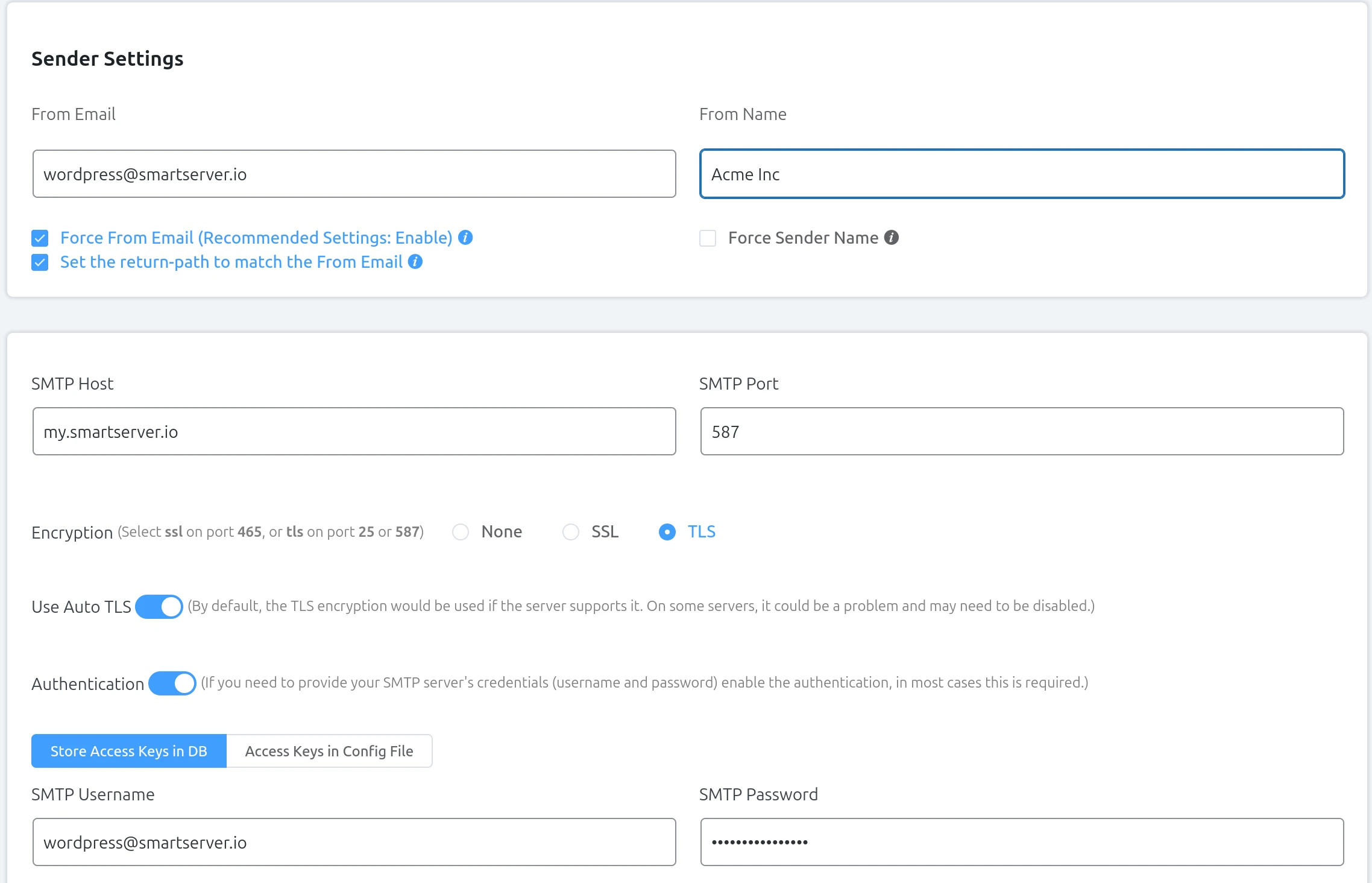 Wordpress Fluent Smtp