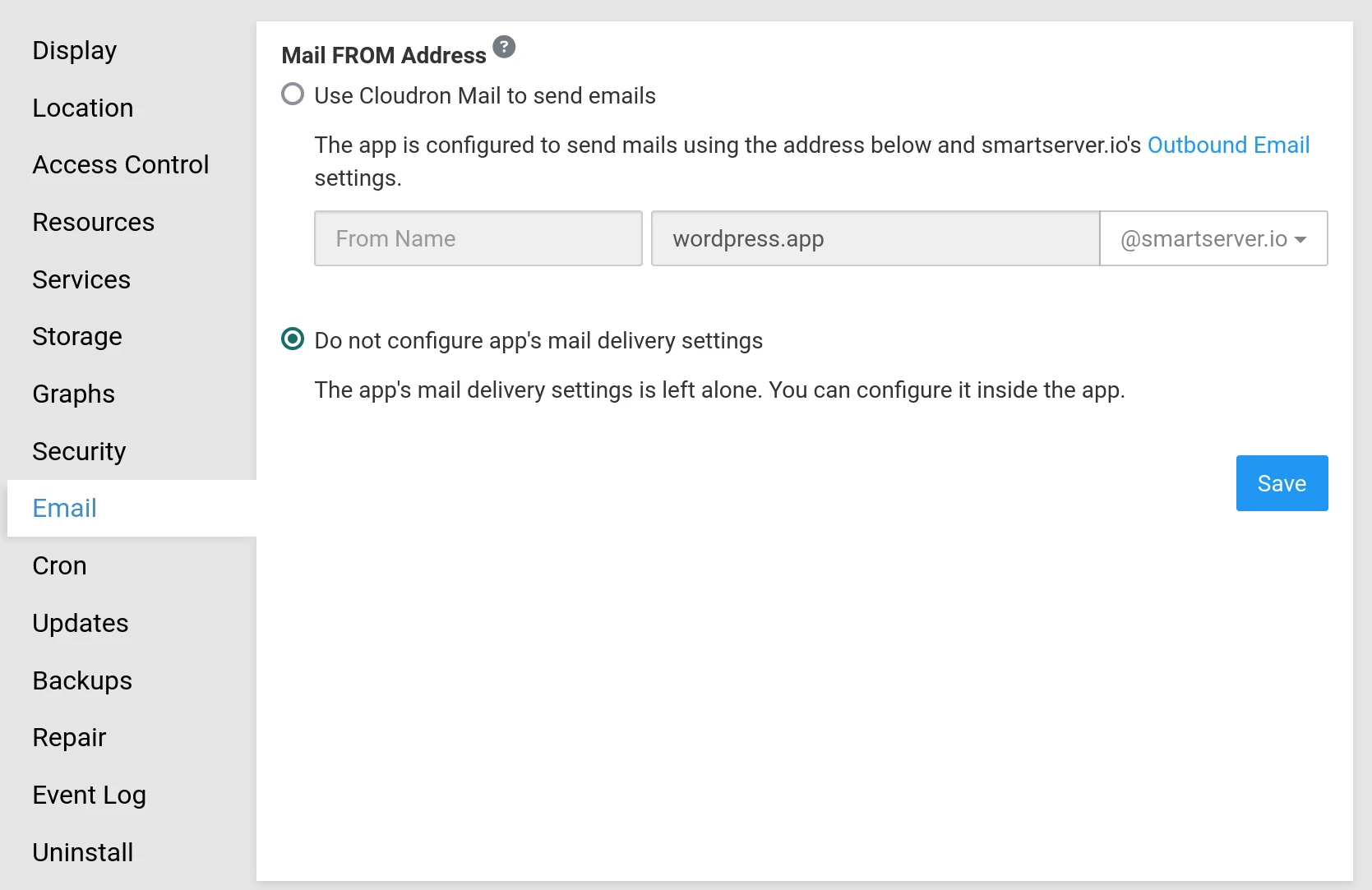 Wordpress Mailbox Disable